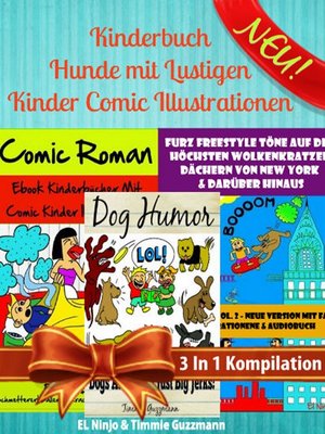 cover image of Kinderbuch Hunde mit Lustigen Kinder Comic Illustrationen--Kinder Buch 6 Jahre
